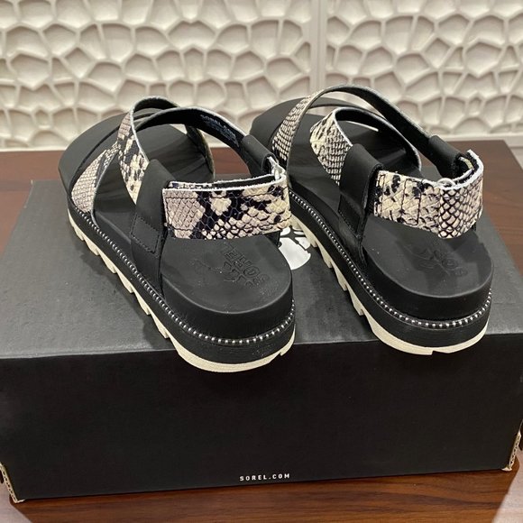 SOREL Women Leather Sandals Size 7.5 - Picture 4 of 6